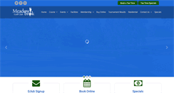 Desktop Screenshot of meadowbrookgolfclub.com